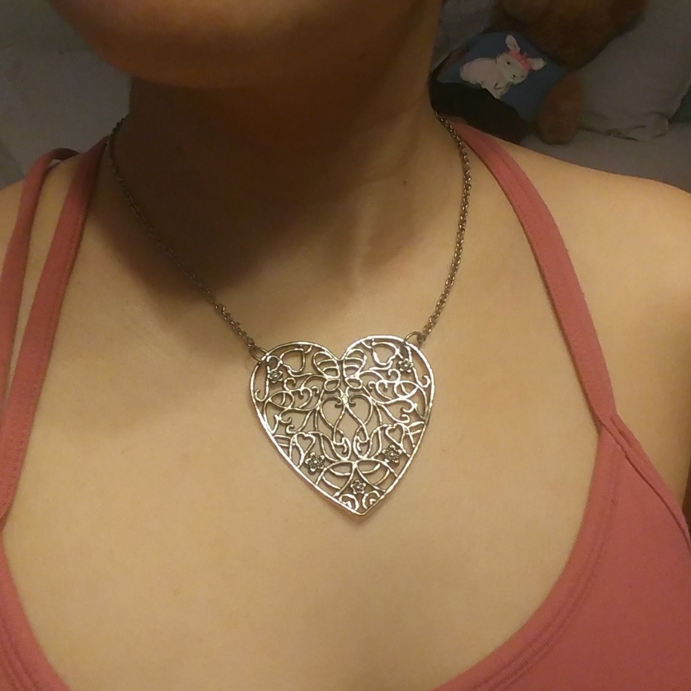 Beautiful Large heart necklace